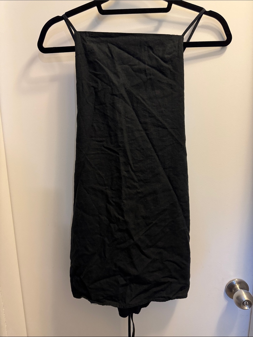 Forever 21 Black Mini Tieback Dress